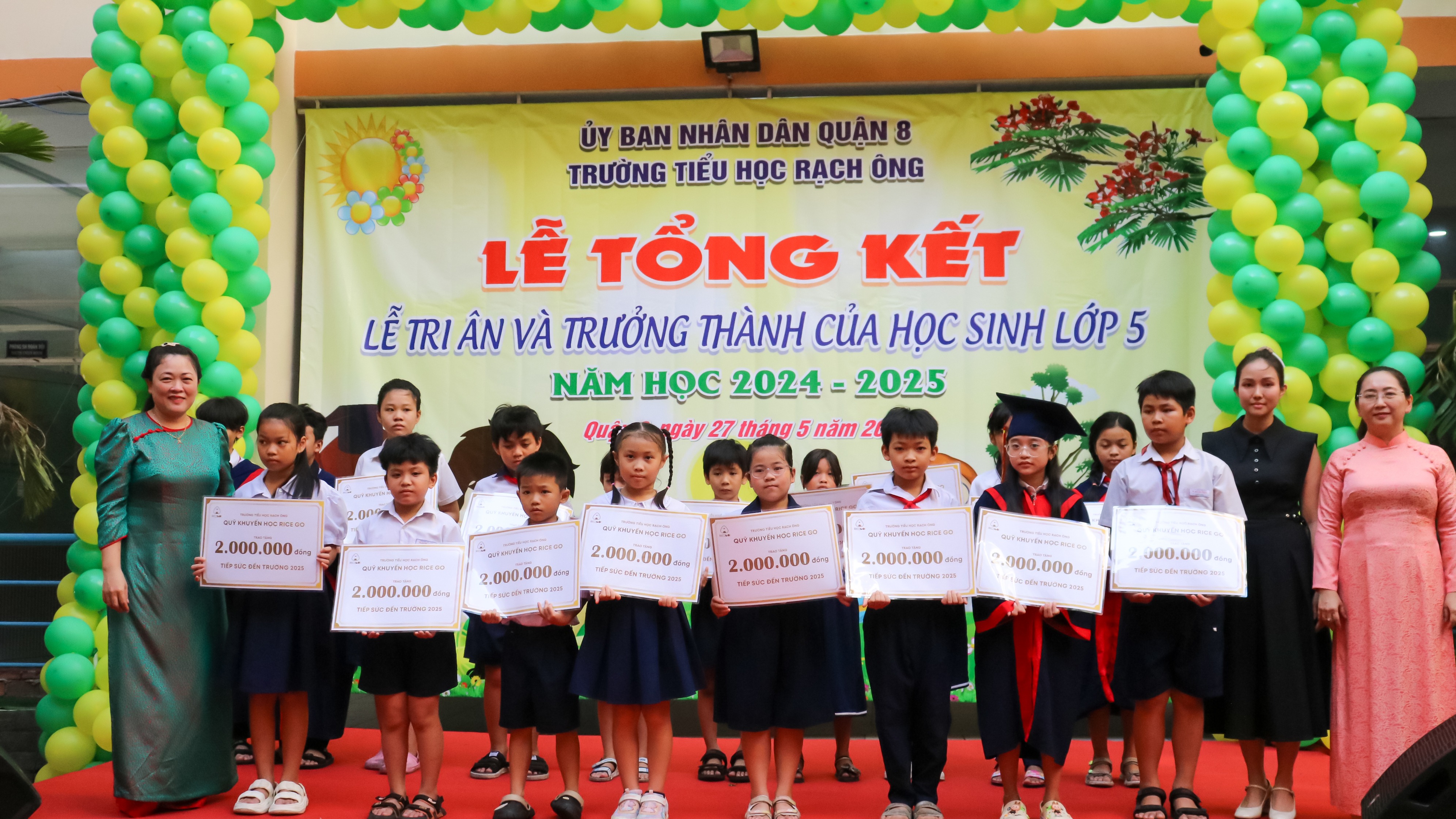 Rice Go Đồng Hành Cùng Trường Tiểu Học Rạch Ông: Trao Học Bổng 'Tiếp Sức Đến Trường'